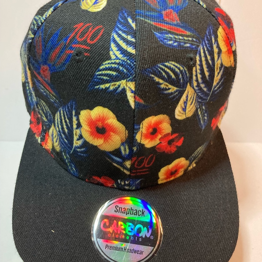 Floral “100” Carbon Elements hat